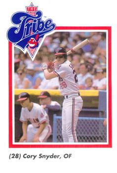 1989 Cleveland Indians The Tribe #25 Cory Snyder Front