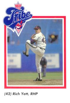 1989 Cleveland Indians The Tribe #27 Rich Yett Front