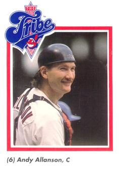 1989 Cleveland Indians The Tribe #2 Andy Allanson Front