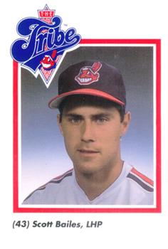 1989 Cleveland Indians The Tribe #4 Scott Bailes Front