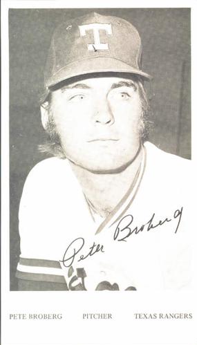1973 Texas Rangers Photocards #NNO Pete Broberg Front