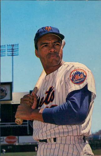1967 B&E Color Advertising New York Mets Postcards #NNO Tommy Davis Front