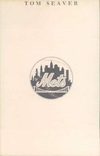 1967 B&E Color Advertising New York Mets Postcards #NNO Tom Seaver Back
