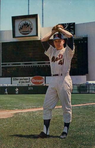 1967 B&E Color Advertising New York Mets Postcards #NNO Tom Seaver Front