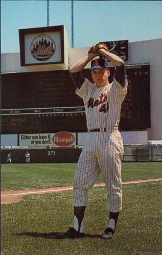 1967 B&E Color Advertising New York Mets Postcards #NNO Tom Seaver Front