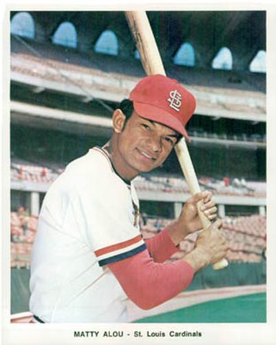 1972 St. Louis Cardinals Color Picture Pack A #NNO Matty Alou Front