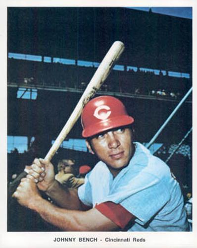 1972 Cincinnati Reds Color Picture Pack B #NNO Johnny Bench Front