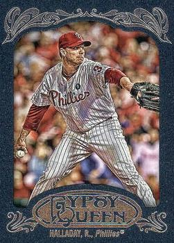 2012 Topps Gypsy Queen - Framed Blue #10 Roy Halladay  Front