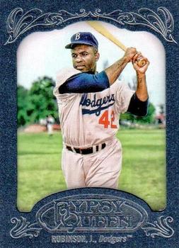 2012 Topps Gypsy Queen - Framed Blue #18 Jackie Robinson  Front