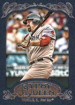 2012 Topps Gypsy Queen - Framed Blue #22 Kevin Youkilis  Front