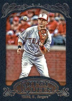 2012 Topps Gypsy Queen - Framed Blue #57 Michael Young  Front