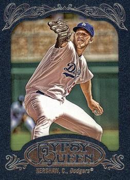 2012 Topps Gypsy Queen - Framed Blue #135 Clayton Kershaw  Front