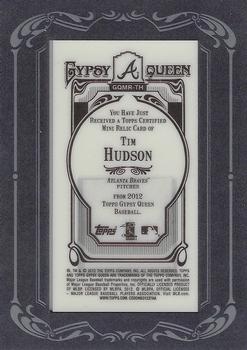 2012 Topps Gypsy Queen - Framed Mini Relics #GQMR-TH Tim Hudson  Back
