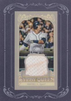 2012 Topps Gypsy Queen - Framed Mini Relics #GQMR-VM Victor Martinez  Front