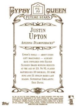 2012 Topps Gypsy Queen - Future Stars #FS-JU Justin Upton  Back