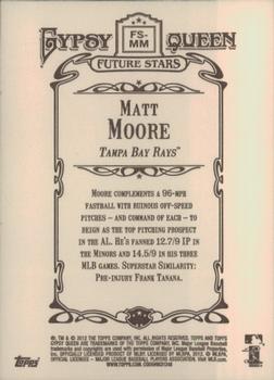 2012 Topps Gypsy Queen - Future Stars #FS-MM Matt Moore  Back