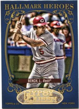 2012 Topps Gypsy Queen - Hallmark Heroes #HH-JB Johnny Bench  Front
