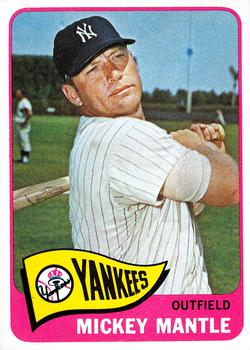 1965 Topps #350 Mickey Mantle Front