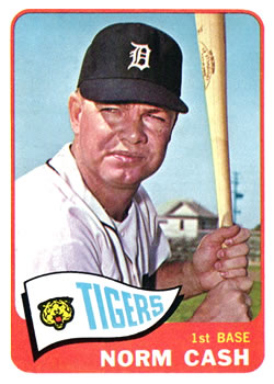 1965 Topps #153 Norm Cash Front