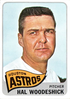 1965 Topps #179 Hal Woodeshick Front