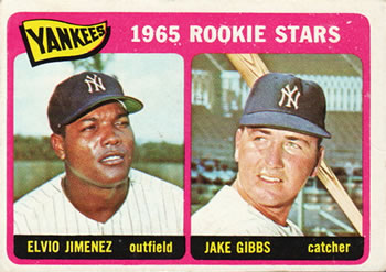 1965 Topps #226 Yankees 1965 Rookie Stars (Elvio Jimenez / Jake Gibbs) Front