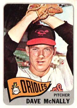 1965 Topps #249 Dave McNally Front