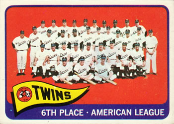 1965 Topps #24 Minnesota Twins Front