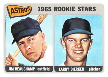 1965 Topps #409 Astros 1965 Rookie Stars (Jim Beauchamp / Larry Dierker) Front