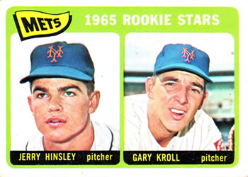 1965 Topps #449 Mets 1965 Rookie Stars (Jerry Hinsley / Gary Kroll) Front