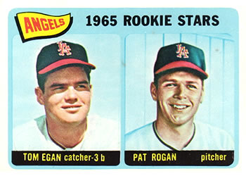 1965 Topps #486 Angels 1965 Rookie Stars (Tom Egan / Pat Rogan) Front