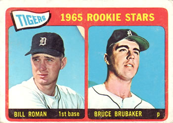 1965 Topps #493 Tigers 1965 Rookie Stars (Bill Roman / Bruce Brubaker) Front