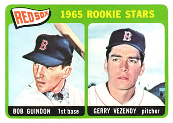 1965 Topps #509 Red Sox 1965 Rookie Stars (Bob Guindon / Gerry Vezendy) Front