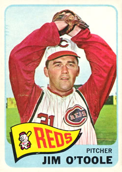 1965 Topps #60 Jim O'Toole Front