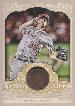 2012 Topps Gypsy Queen - Indian Head Penny #IHP-JW Jered Weaver  Front