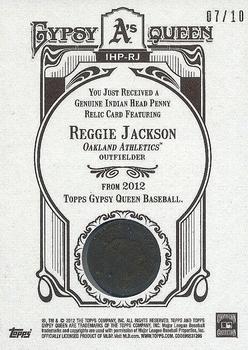 2012 Topps Gypsy Queen - Indian Head Penny #IHP-RJ Reggie Jackson  Back