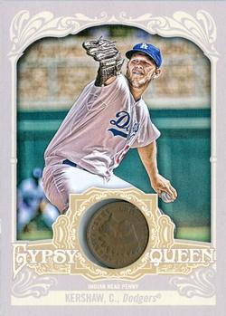 2012 Topps Gypsy Queen - Indian Head Penny #IHP-CK Clayton Kershaw  Front
