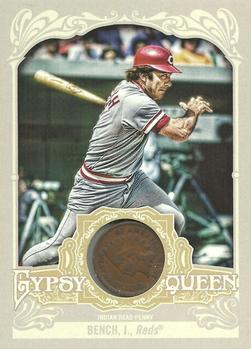 2012 Topps Gypsy Queen - Indian Head Penny #IHP-JBE Johnny Bench  Front