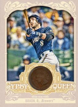 2012 Topps Gypsy Queen - Indian Head Penny #IHP-RB Ryan Braun  Front