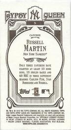 2012 Topps Gypsy Queen - Mini #5 Russell Martin  Back
