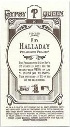 2012 Topps Gypsy Queen - Mini #10a Roy Halladay  Back