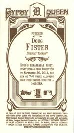 2012 Topps Gypsy Queen - Mini #25 Doug Fister  Back