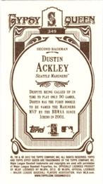 2012 Topps Gypsy Queen - Mini #349 Dustin Ackley  Back
