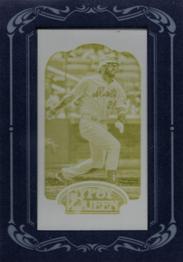 2012 Topps Gypsy Queen - Mini Framed Printing Plates Yellow #118 Ike Davis  Front