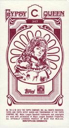 2012 Topps Gypsy Queen - Mini Gypsy Queen Back #347 Ernie Banks  Back