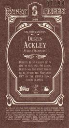 2012 Topps Gypsy Queen - Mini Sepia #349 Dustin Ackley  Back