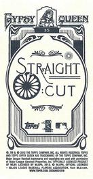 2012 Topps Gypsy Queen - Mini Straight Cut Back #35 Jon Lester  Back