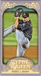 2012 Topps Gypsy Queen - Mini Straight Cut Back #221 Javier Vazquez  Front