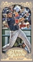 2012 Topps Gypsy Queen - Mini Straight Cut Back #307 Mike Morse Front