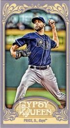 2012 Topps Gypsy Queen - Mini Straight Cut Back #313 David Price  Front