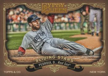2012 Topps Gypsy Queen - Sliding Stars #SS-DP Dustin Pedroia  Front